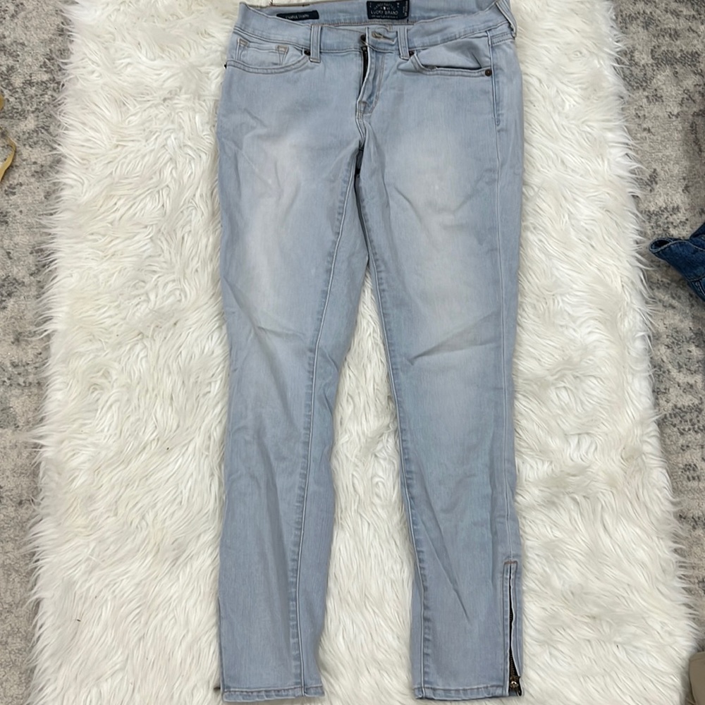 Skinny jeans light wash